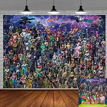 Load image into Gallery viewer, Battle Royale Backdrop Poster Video Game Party Supplies Happy Birthday Banner Gamer Backdrop Kids Wall Decoration 7x5Ft B002711