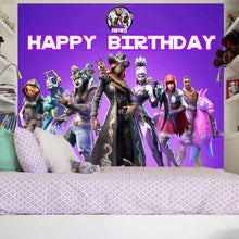 Load image into Gallery viewer, Battle Royale Backdrop | Video Game Background for Boy Birthday Banner | Party Decorations | Photography